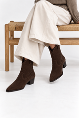 🍁 Autumn/Winter 2026/27 - The Italian Edit 🇮🇹 Western Ankle Boots - Brown