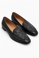 ๐ Autumn/Winter 2026/27 - The Italian Edit ๐ฎ๐น- ๐๐ปSAMPLE๐๐ป - Woven Nappa Leather Loafers- Size 37