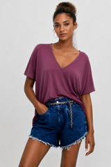 🍰 SUMMER 2026 - VINI shirt- eggplant 🍆