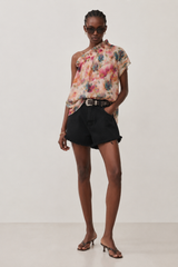 đ° SUMMER 2026 - Phili - one shoulder -One Shoulder top - Sheer Pink Flowers