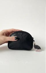 Genuine leather mini wallet