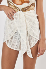 🌻In between - Yam Shorts - Cream Lace