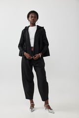 𧦠Autumn/Winter 2025/2026- The Bun zip up hoodie - BLACK SNAKE (NYLON)