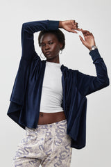 🧦 Autumn/Winter 2025/2026- The Bun zip up hoodie - Navy Velvet