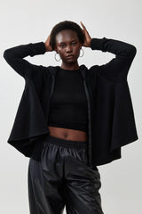 🧦 Autumn/Winter 2025/2026- The Bun zip up hoodie - Back to Black Cotton