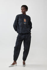 🧦Autumn/Winter 2025/2026 - Sara Sweatshirt - Black - Distressed Dark Grey