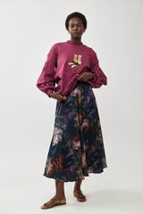 🧦 Autumn/Winter 2025/2026 -Six Senses Skirt -Midnight Bloom