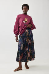 🧦 Autumn/Winter 2025/2026 -Six Senses Skirt -Midnight Bloom