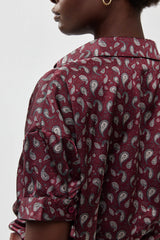 🧦Autumn/Winter 2025/2026- Clara - Rich Burgundy Paisley