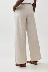 🧦 Autumn/Winter 2025/2026 - Bon Voyage wide leg pants- Oatmeal Stripes