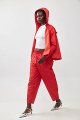 🧦 Autumn/Winter 2025/2026- The Bun zip up hoodie - Red Naylon