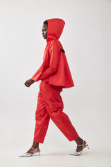 🧦 Autumn/Winter 2025/2026- The Bun zip up hoodie - Red Naylon