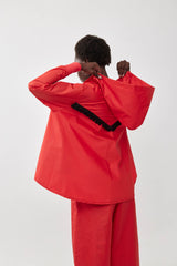 🧦 Autumn/Winter 2025/2026- The Bun zip up hoodie - Red Naylon