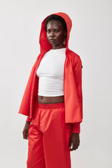 🧦 Autumn/Winter 2025/2026- The Bun zip up hoodie - Red Naylon