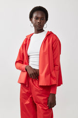 🧦 Autumn/Winter 2025/2026- The Bun zip up hoodie - Red Naylon