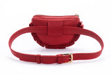 Leather Pouch - Leather Bum Bag - Red