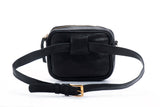 Leather bum bag and cross-body bag
