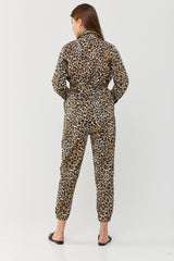 ⛈Winter 2022 - Ada Maxi Jumpsuit - Size 36 - Leopard 🐆 SAMPLE