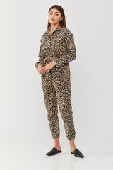 ⛈Winter 2022 - Ada Maxi Jumpsuit - Size 36 - Leopard 🐆 SAMPLE