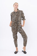 ⛈Winter 2022 - Ada Maxi Jumpsuit - Size 36 - Leopard 🐆 SAMPLE