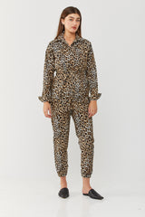⛈Winter 2022 - Ada Maxi Jumpsuit - Size 36 - Leopard 🐆 SAMPLE