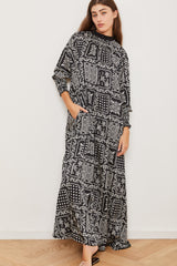 Outlet- Winter 2021 - Long sleeves Silky dress - Ceramic SAMPLE
