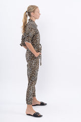 ⛈Winter 2022 - Ada Maxi Jumpsuit - Size 36 - Leopard 🐆 SAMPLE