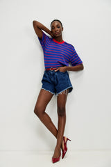 🍰 Summer 2026 - Migel T shirt - Blue Soda Stripe