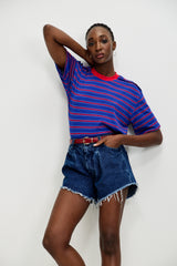 🍰 Summer 2026 - Migel T shirt - Blue Soda Stripe