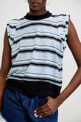 🍰 SUMMER 2026 -  Henri Tank - Sky - 🏙️ **Ribbed hem**