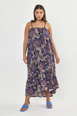 🌻In between - August dress - Purple Paisley