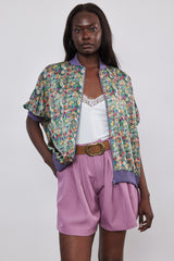 🍰 Spring/Summer 2026 - Asia Bomber - Wildflower Field 🌸- Floral satin Bomber Jacket