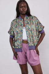 🍰 Spring/Summer 2026 - Asia Bomber - Wildflower Field 🌸- Floral satin Bomber Jacket