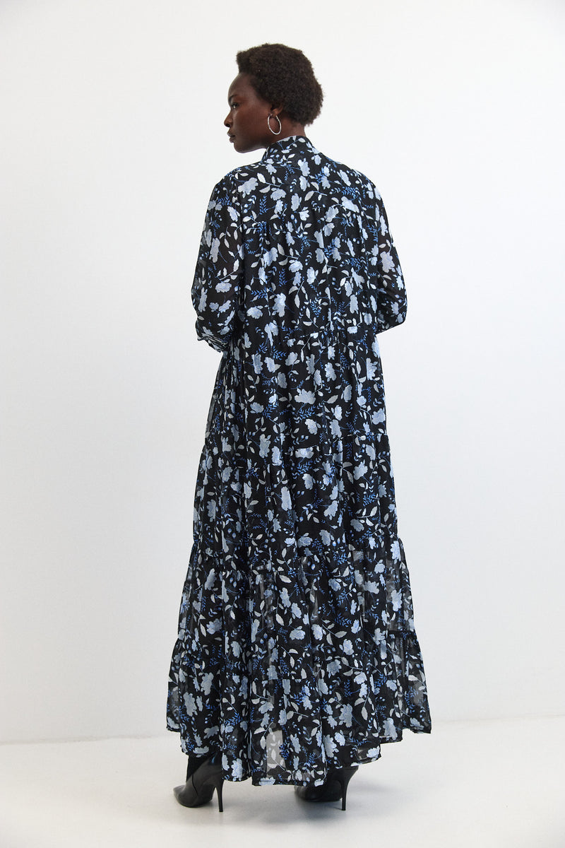 chinese dress ladies Lezat Krista Twist Dress - Blue Moon - Blue main image 1