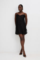 🍰 Summer 2026 - Flirty Dress - Fuzzy Black