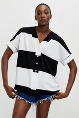 🍰Summer 2026  - Baseball ⚾️ Shirt - Monochrome 🖤🩶