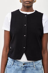 🎋Spring 2025  - Chu Chu Vest - Black