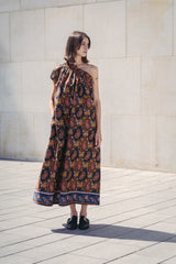 🌼 Summer 2023- Philadelphia 76 - Ethnic One Shoulder Maxi Dress