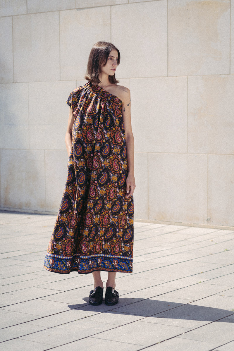 🌼 Summer 2023- Philadelphia 76 - Ethnic One Shoulder Maxi Dress