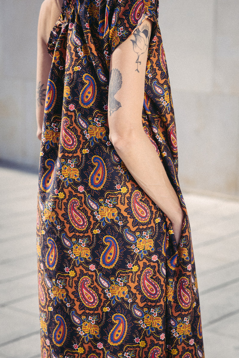 🌼 Summer 2023- Philadelphia 76 - Ethnic One Shoulder Maxi Dress