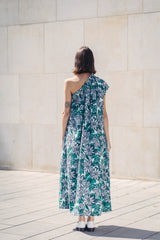 🌼 Summer 2023- Philadelphia 76 - Nature vibes One Shoulder Maxi Dress