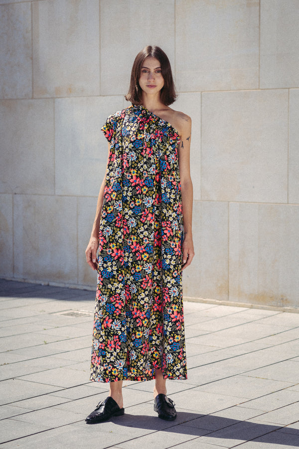 🌼 Summer 2023- Philadelphia 76 - Floral energy One Shoulder Maxi Dress