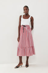 🍰 Summer 2026 - Polly skirt - Rouge Stripe