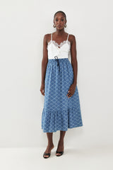 🍰 Summer 2026 - Polly skirt -  Printed Denim is always a good idea