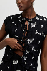🍰 SUMMER 2026 - Breeze Bow Blouse- B&W