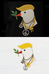 🕊️ TIME FOR PEACE-  חולצת מלחמה ושלום -☮️ Black- Dove