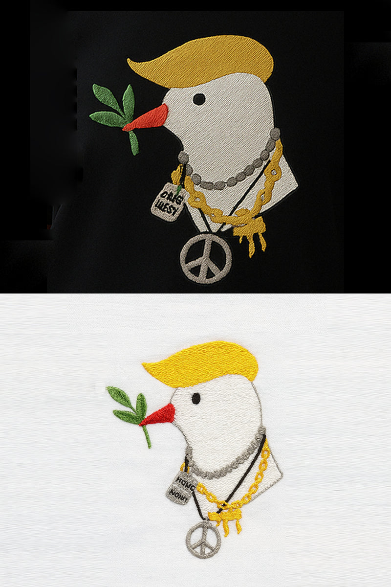 🕊️ TIME FOR PEACE-  חולצת מלחמה ושלום -☮️ Black- Dove