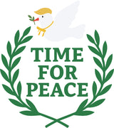 🕊️ TIME FOR PEACE-  חולצת מלחמה ושלום - Black-🌿 Olive leaves