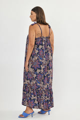 🌻In between - August dress - Purple Paisley