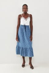 🍰 Summer 2026 - Polly skirt -  Printed Denim is always a good idea